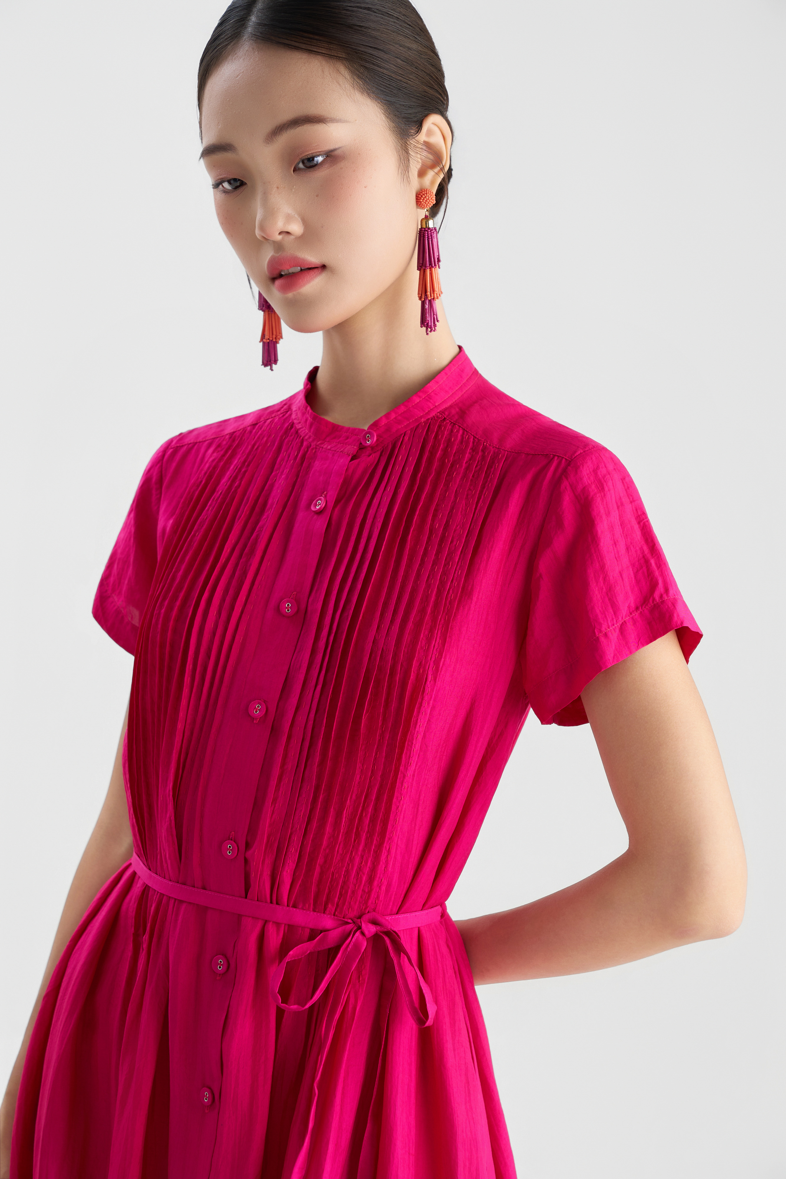 Váy Chần Tay Kaia Cộc Tay