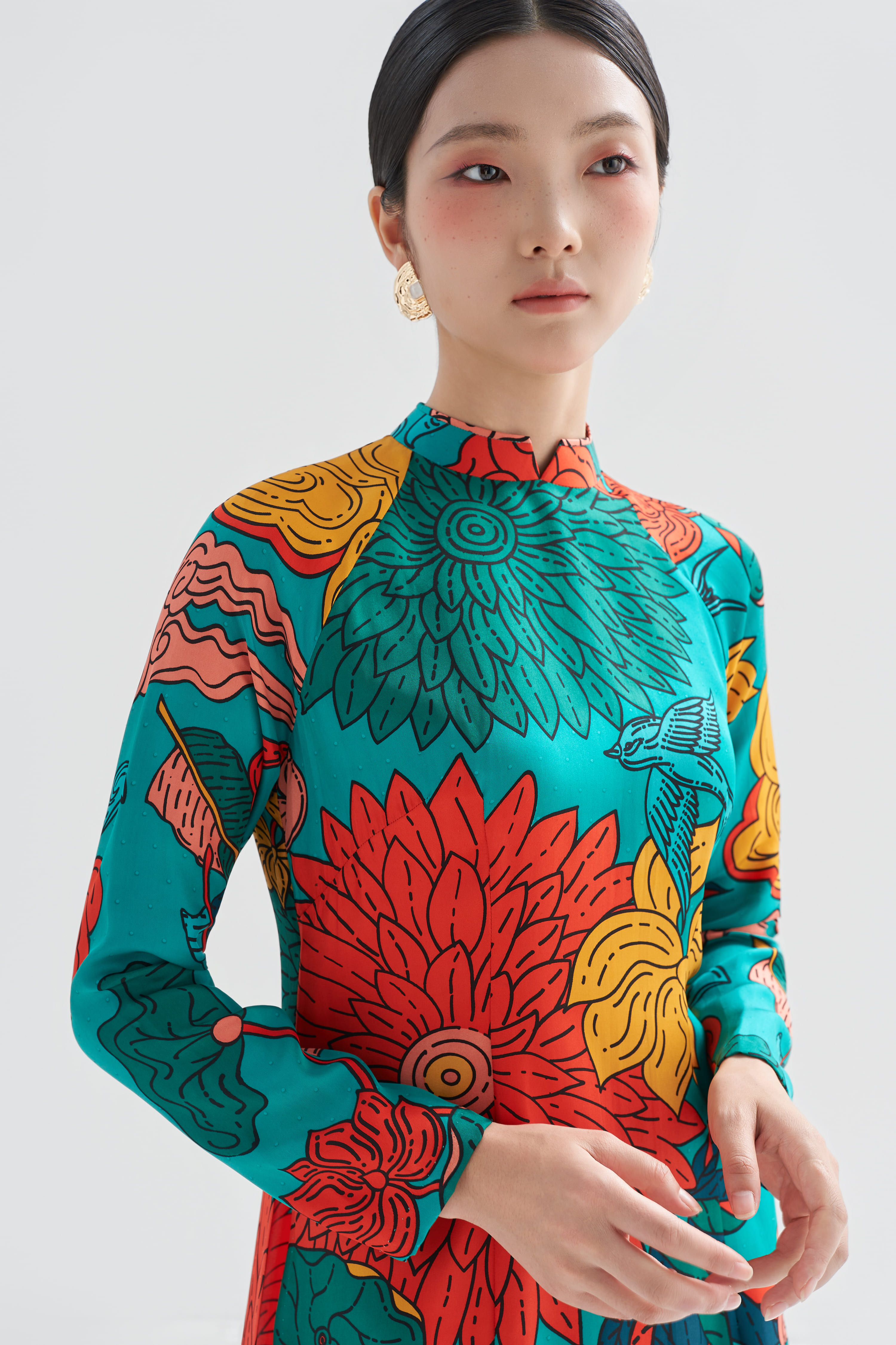 Áo dài lụa Hạnh Phúc