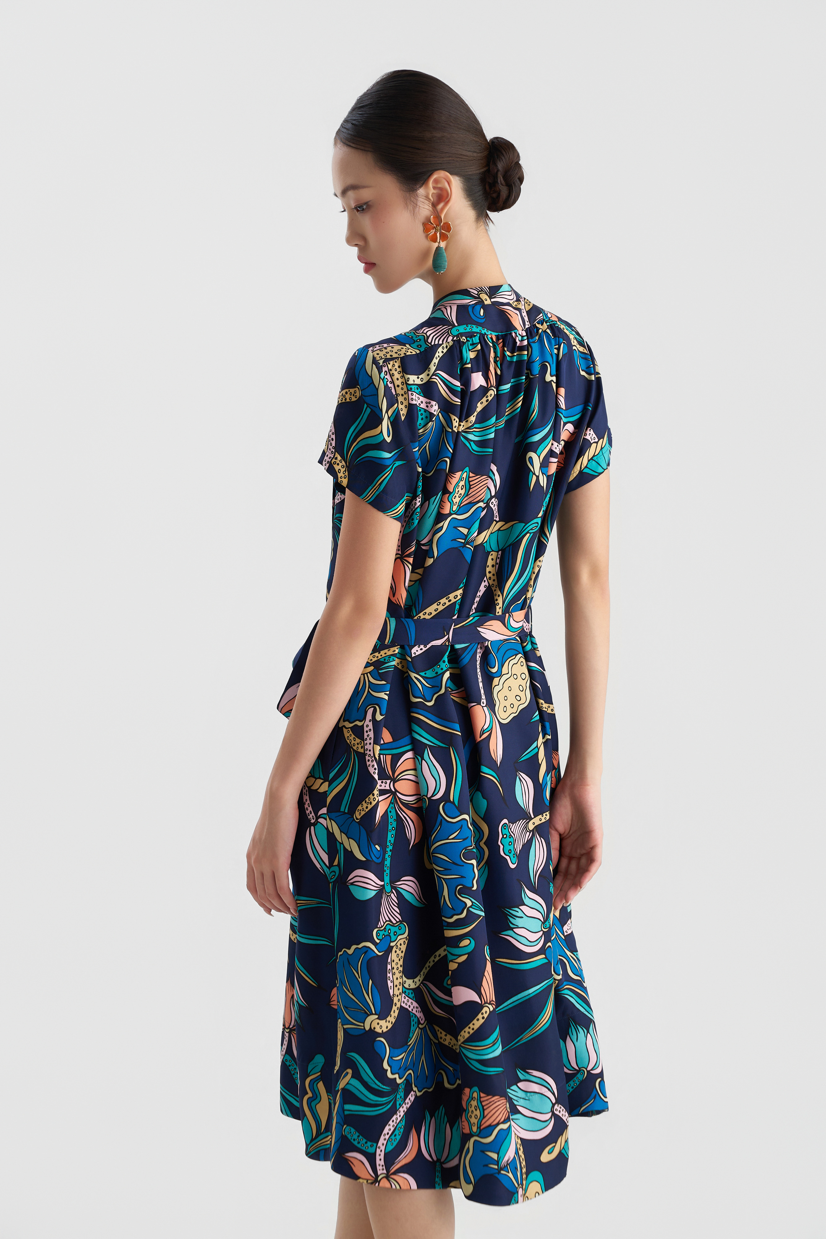 Váy Lụa Kaia/ Liên Hoa Vũ/ Navy