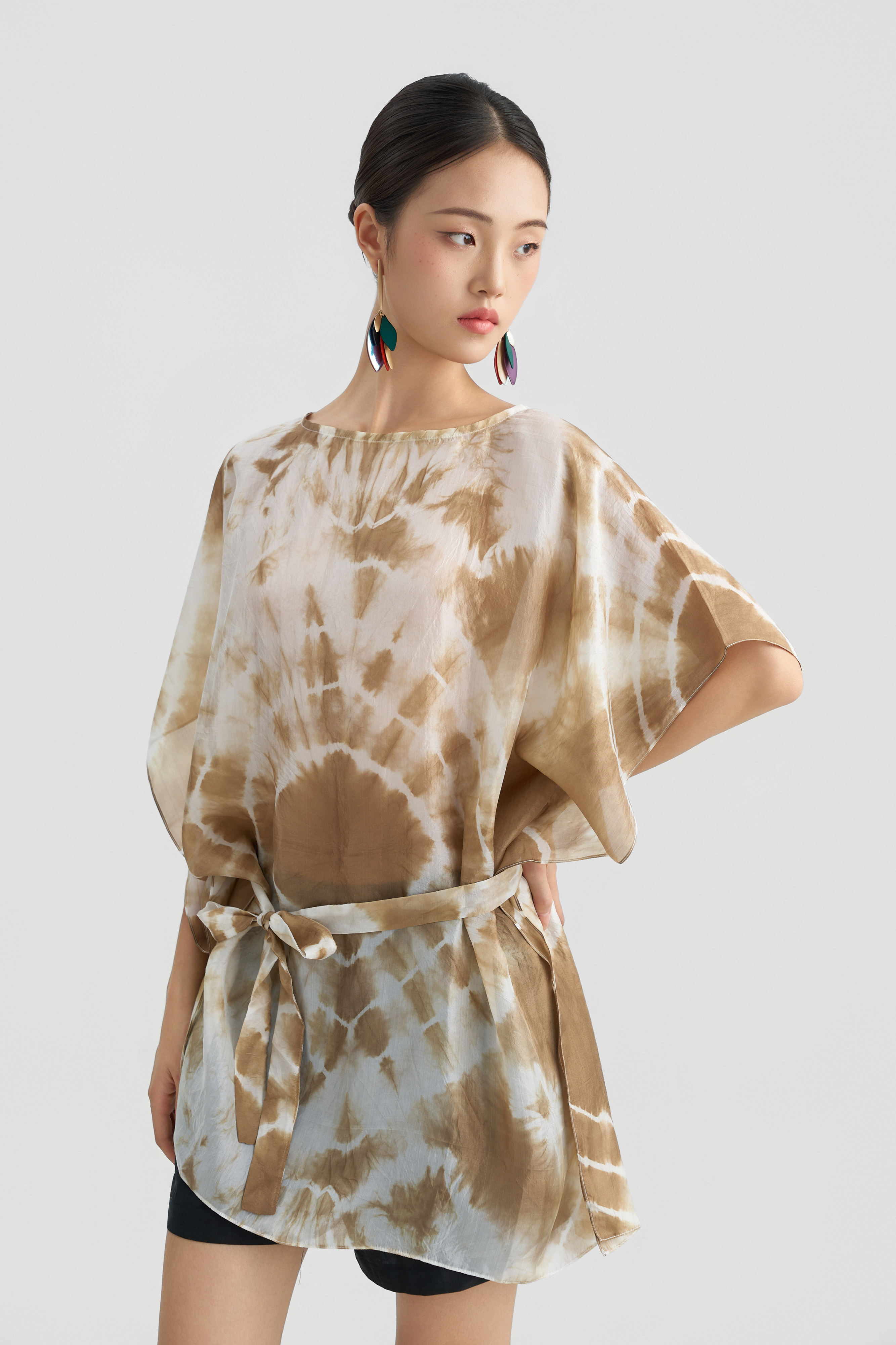 Áo Lụa Windy/ Nâu nhạt