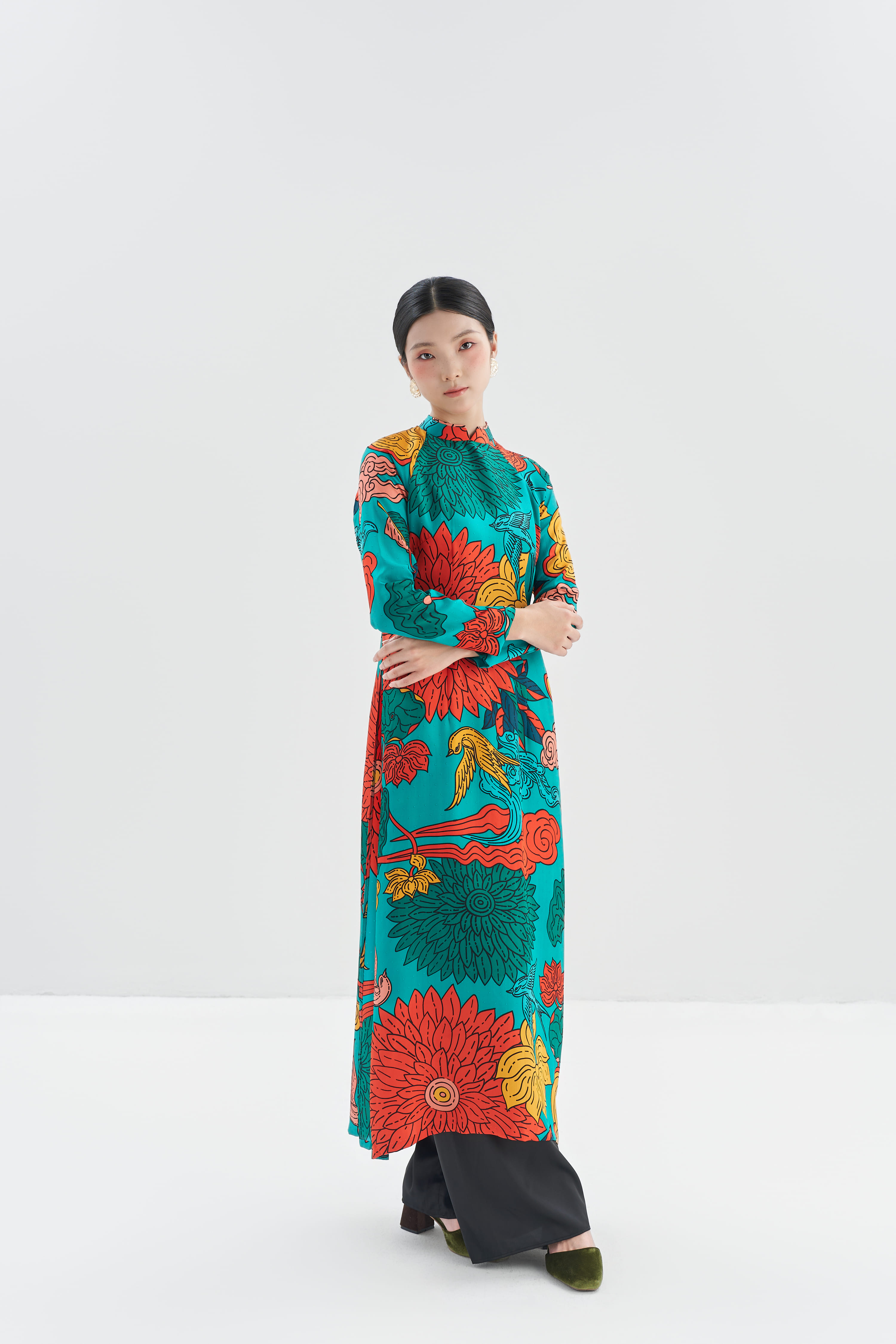 Áo dài lụa Hạnh Phúc