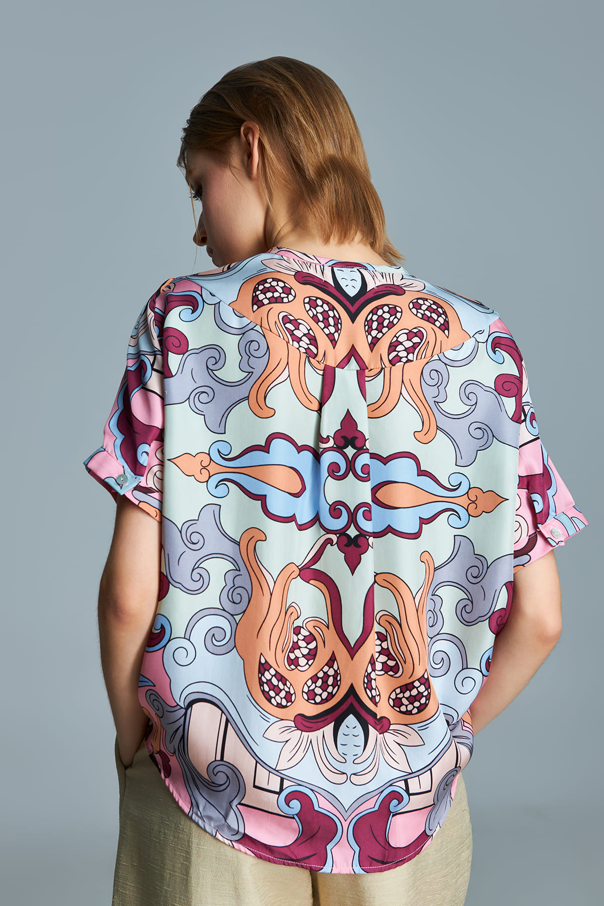 Áo lụa Myra/ Phật Thủ Hương Duyên/ Hồng