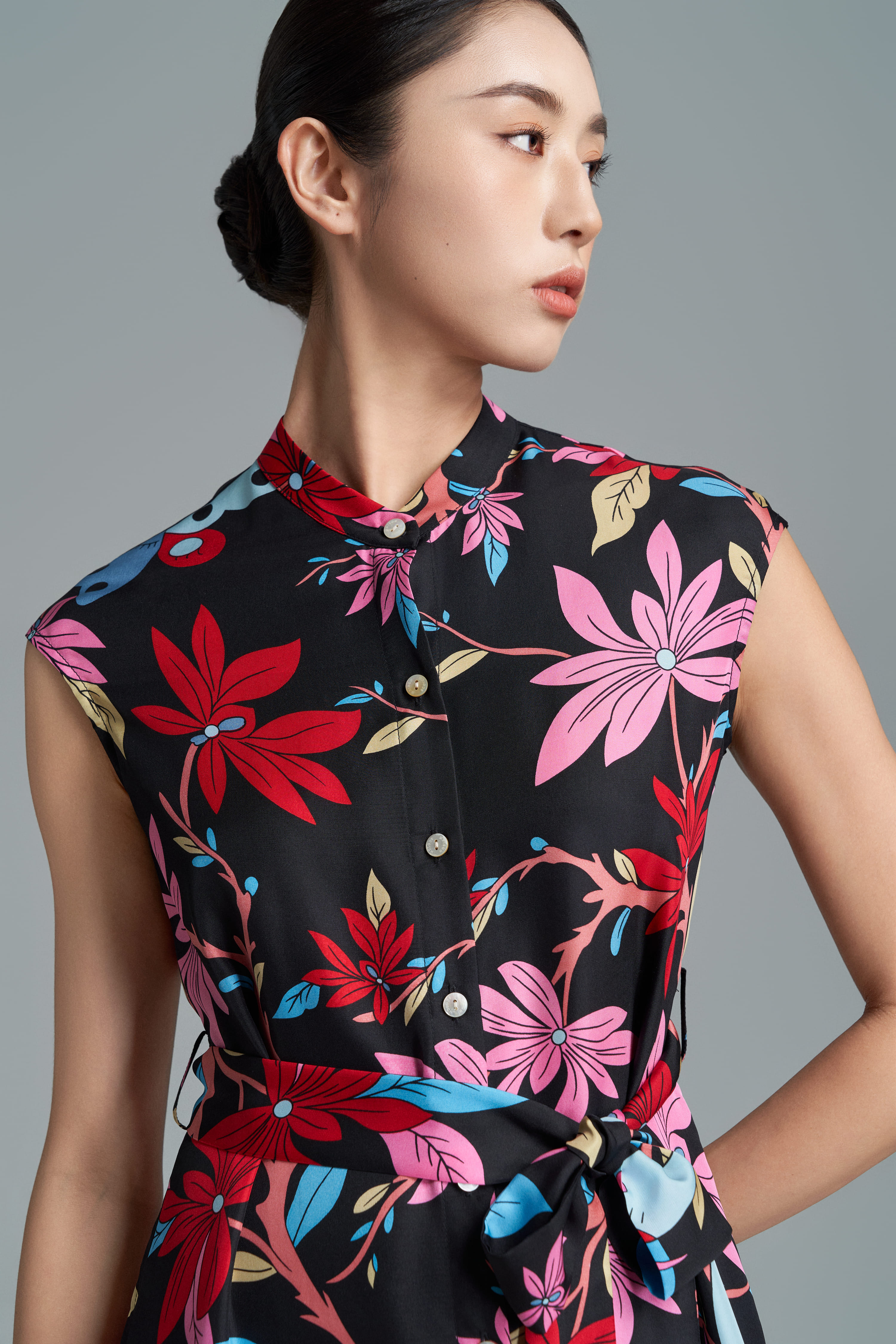 Váy lụa Rosalyne/ Hồ Điệp/ Đen